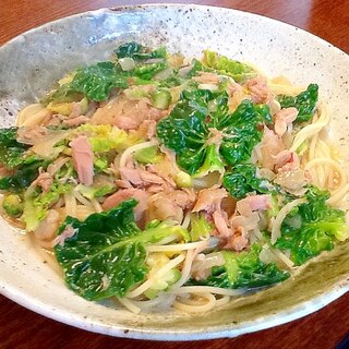 スープまで完食プチヴェール(芽キャベツ)スープスパ